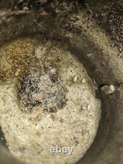 Wood-fired Anagama Rugged Wabi-Sabi Chawan with Greek Motif by Nico Blando Wood-fired Anagama Rugged Wabi-Sabi Chawan with Greek Motif by Nico Blando