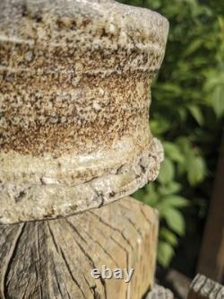 Wood-fired Anagama Rugged Wabi-Sabi Chawan with Greek Motif by Nico Blando Wood-fired Anagama Rugged Wabi-Sabi Chawan with Greek Motif by Nico Blando